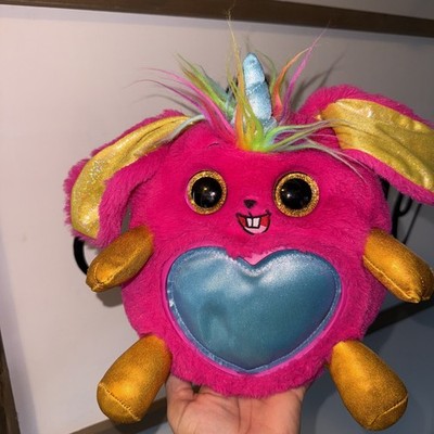 ZURU Rainbocorns Plush Rabbit 10  Pink Blue Belly Bunny  Stuffed Animal