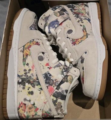 Nike SB Dunk High x Supreme Rammellzee FD8779-100 Men's Size 10