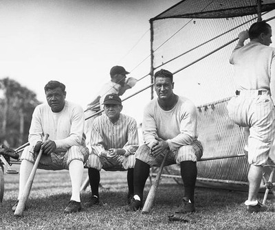 St Petersburg Florida The Yankee Big Three At Training Camp Photo s- Old Photo