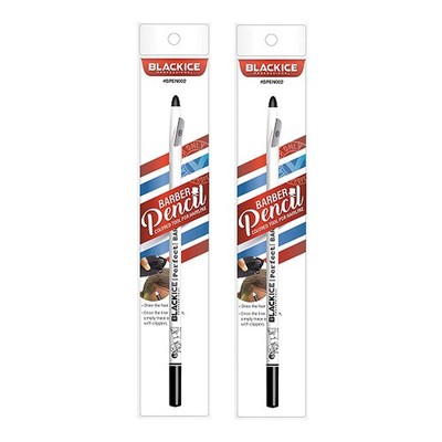 (2) Black Ice Spray Barber Pencils (White)