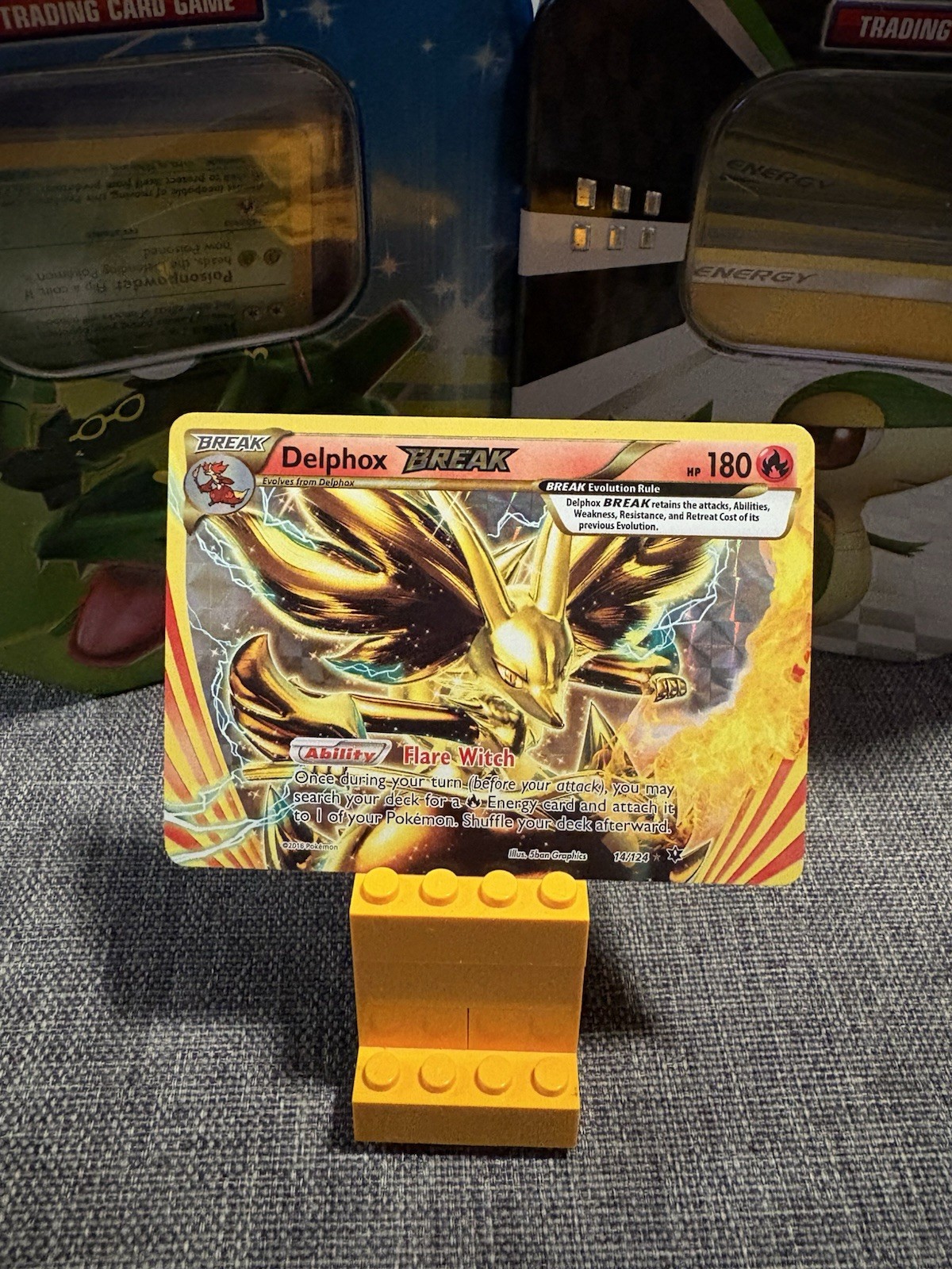 Delphox BREAK 14/124 Fates Collide Ultra Rare Pokemon Card