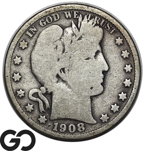 1908 Barber Half Dollar