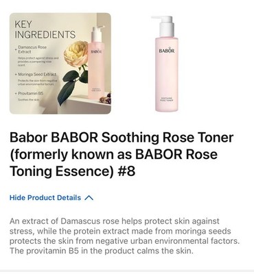 NIB Babor Soothing Rose Facial Toner Every Skin Type Radiating 200 ml- Authentic