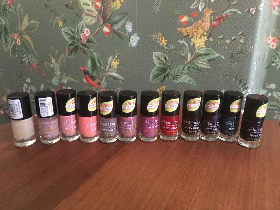 Benecos Nagellacke, Konvolut, Sortiment, pflanzenbasiert, 11 Farben