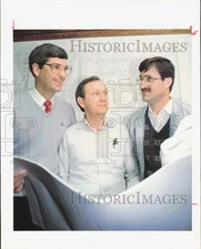 1989 Press Photo Bill Higgs, Felix Covington, Paul Redmon of Mustang Engineering