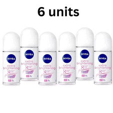 6 pcs-Nivea Extra Whitening Roll On 8 SuperFood, Vitamin C Collagen Booster 50ml