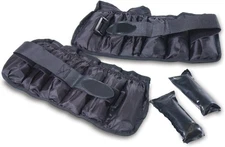 CAP Barbell Adjustable Ankle Weights |10lb Pair | Black