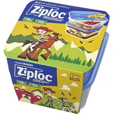 Asahi Kasei Ziploc Container Square Toy Story 700&1100Ml_