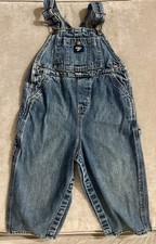 VTG OshKosh B'Gosh Overalls Vestbak Toddler 24 Months Cotton Denim Snap Legs