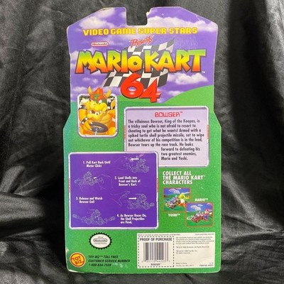 Toy Biz Mario Kart 64 Bowser Motorized Kart Nintendo Figure