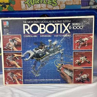 Vintage Robotix R-1000 Series Lot Parts Pieces 1985 Box Manual TESTED WORKING