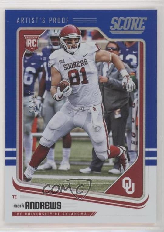 2018 Score Rookies Artist's Proof 17/35 Mark Andrews #378 Rookie RC 0v0