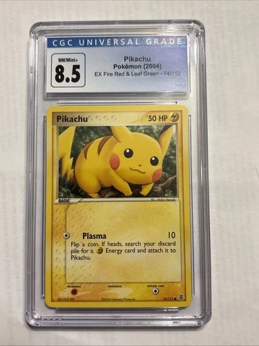 2004 Pokemon Pikachu Ex Fire Red & Leaf Green # 74/112 CGC 8.5