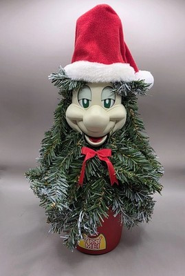Vintage Telco The Pine Cone Kid Talking Singing Animated Christmas Tree 1997 NOS
