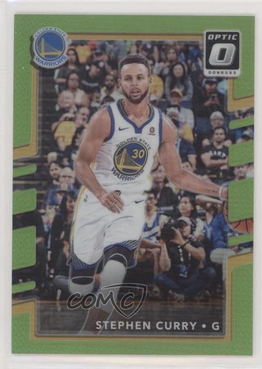 2017-18 Panini Donruss Optic Lime Green Prizm 20/175 Stephen Curry #46 0k8