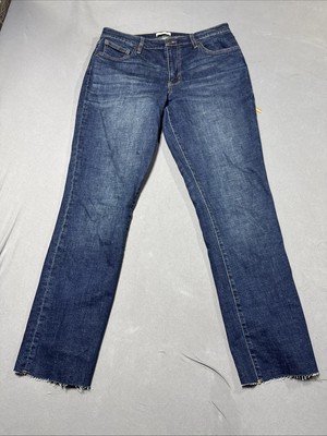 Oliver Logan Jeans Crosby Relaxed Taper Distress Sz 30 Frey Hem