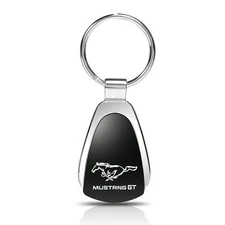 , INC Officially Licensed Black Teardrop Key Chain for Mustang GT