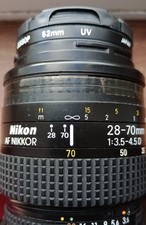 Nikon AF Nikkor 28-70mm f/3.5-4.5 D Lens - Nikon F - SPARES REPAIR read descript