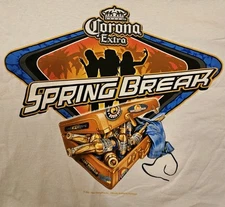 Vtg Corona Extra Shirt “Spring Break” Good Girl  T-Shirt 2XL ODM 2001