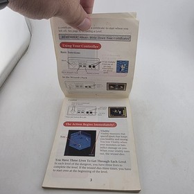 The Immortal - Manual & Insert Only - Nintendo Nes - Authentic (No Game)