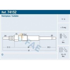Bougies de préchauffage Alfa Romeo 155