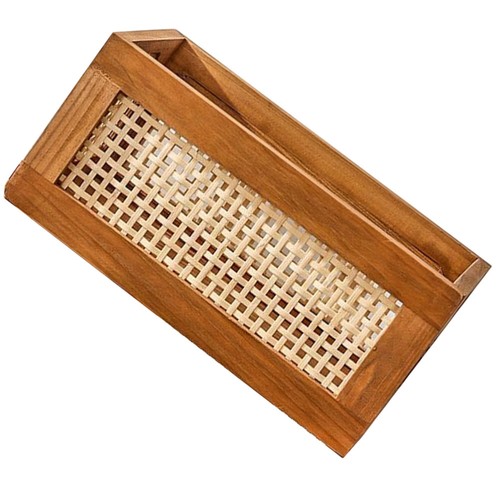 Solid Wood Storage Box Handmade Bamboo Woven Basket Decorative Baby - Picture 4 of 12