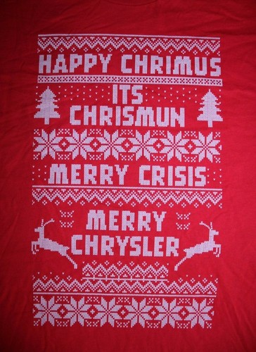 Camiseta de aspecto suéter de Navidad borracho 3XL/XXXL en rojo - Imagen 2 de 5