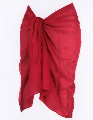 Felina großer Pareo Strandtuch Sarong Wickeltuch Strandrock Magenta F7