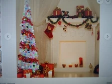 Christmas Tensel Tree 5ft  with Timer 50 Color Lights 3D Star, Pop up X-mas-NIB