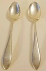 2 -  Gorham Sterling Teaspoons Spoons - 5 1/2" with Initial B & M