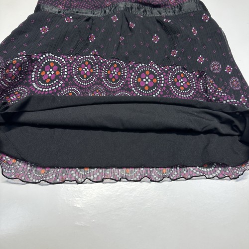 Y2K Babydoll Cami Whimsigoth Fairy Grunge Bow Tie Waist Lettuce Hem Purple Tank - Picture 8 of 14