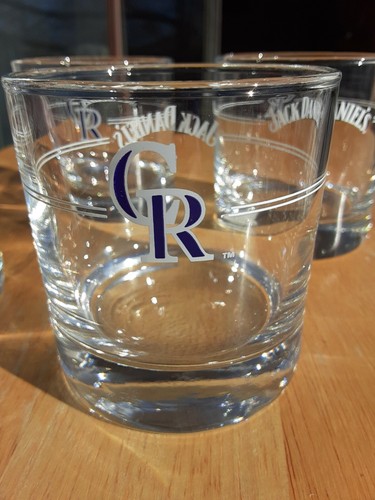 Colorado Rockies - Jack Daniels Rock Gläser - Tumbler Gläser MLB 4er Set - Bild 3 von 6