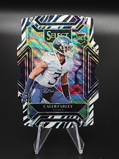 Caleb Farley Rookie Select Zebra Prizm Die Cut Club level