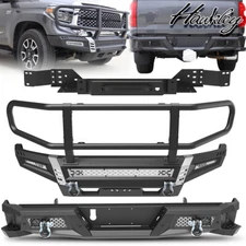 Steel Front/Rear Bumper W/Winch Plate&LED Lights For 2014-2021 Toyota Tundra