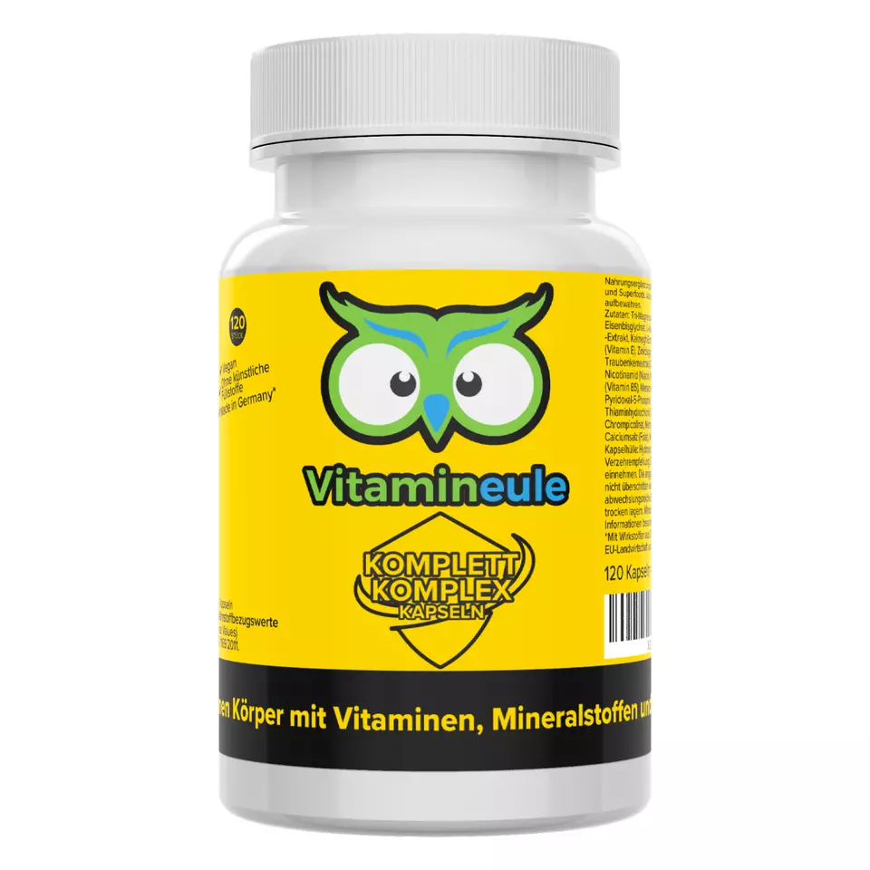 Komplett Komplex Kapseln | Vitamine | Mineralstoffe | Superfoods | Vitamineule