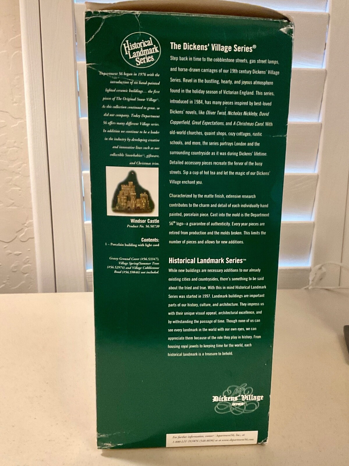 Dept 56 Windsor Castle 58720 Historical Landmark Series Dickens Village Design eBay