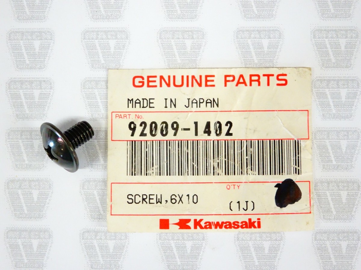 Kawasaki NOS NEW 92009-1402 Screw 6x10 AN EL EN ER EX KL KAF KLF