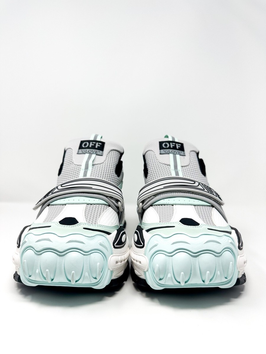 Off-White Men's Glove Sneakers Light Grey Seafoam 6 US / 39 EU