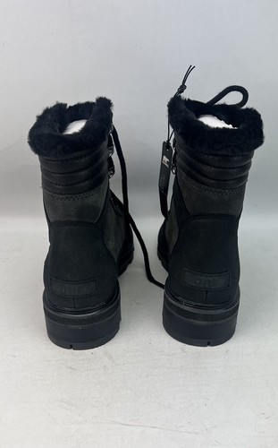 Sorel Womens LENNOX LACE COZY STKD Jet Black Waterproof Boots UK 4 , EU 37 US6 - Picture 5 of 19