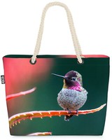 Kolibri Foto Bild Natur Beach Bag Blumen Blumenmuster Garten Vogel Tiere Pflanz