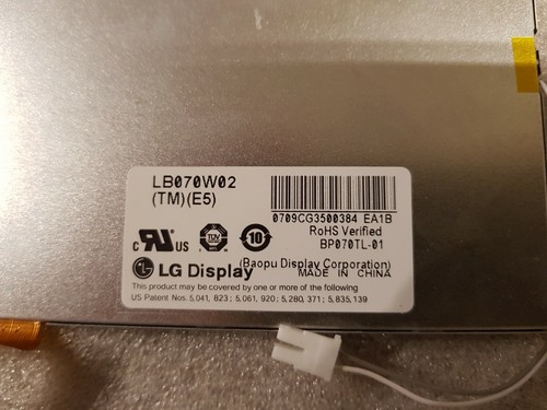 LCD 7" Dalle Ecran LB070W02 (TM) (E5) LG DVD Portable DP450 - Picture 3 of 3