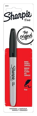 Sharpie Marker Permanent Fine Bullet Point Black Arts Crafts Office School Home