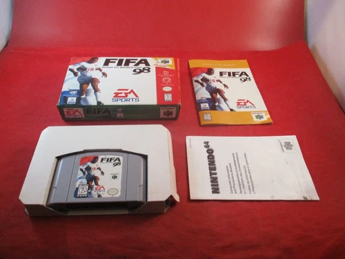 Fifa 98 Road to the World Cup (Nintendo 64 N64) COMPLETE w/ Box manual game