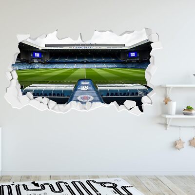 Motto Rangers Wandsticker Sandy Jardine Tribüne Stadion kaputt Wand + Aufkleber Set