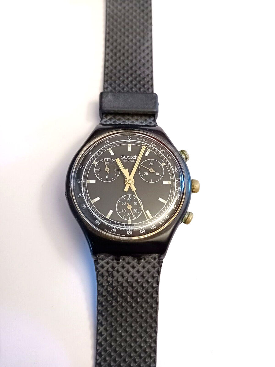 Swatch Watch Chrono Black Friday 1990 for sale online | eBay