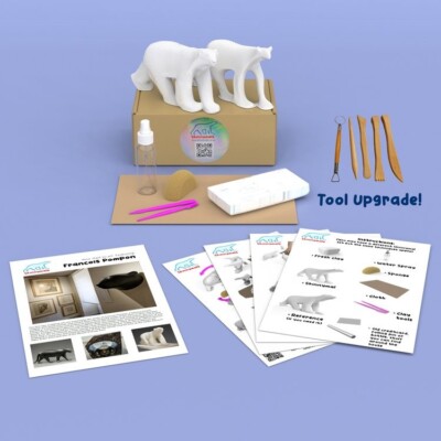 Skinnymals, Clay polar bear clay modelling kits are recommended