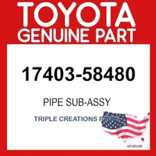 Toyota Genuine 1740358480 Pipe Assy Exhaust Center 17403-58480 OEM