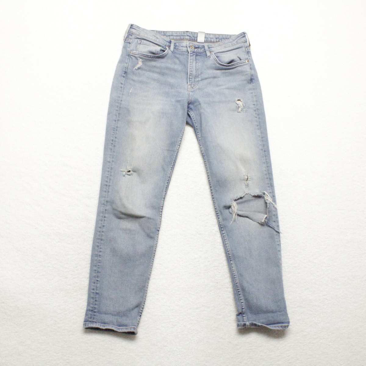 Blue Girlfriend Fit Jeans H&m H&M &Denim Womens Size 30 Blue