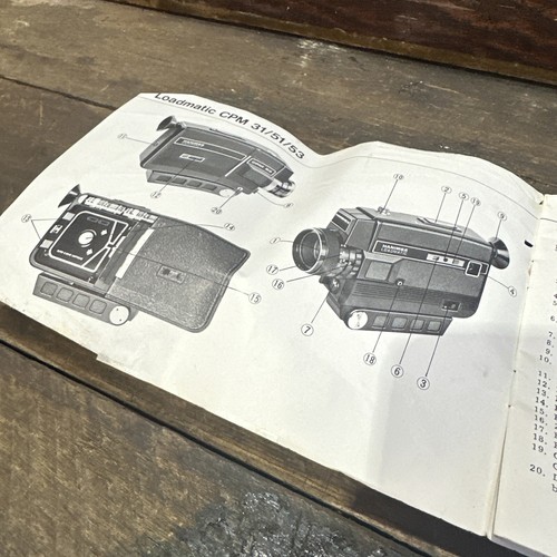 HANIMEX Loadmatic CPM Instruction Booklet Japanese Origin - Foto 3 di 8