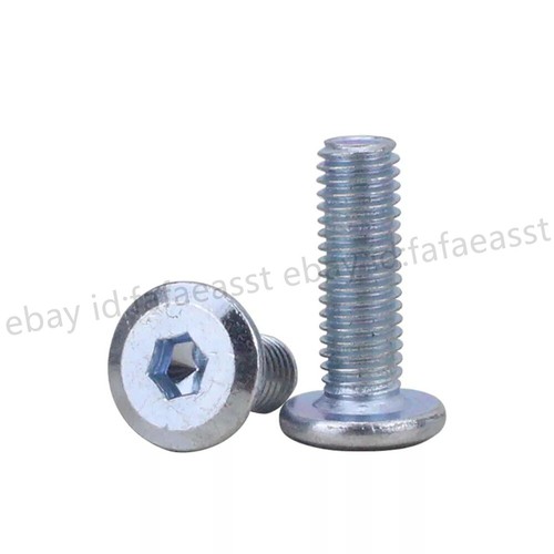 Tornillos conectores hexagonales de acero galvanizado para muebles M6 M8 cabeza plana tornillos Allen - Imagen 11 de 12